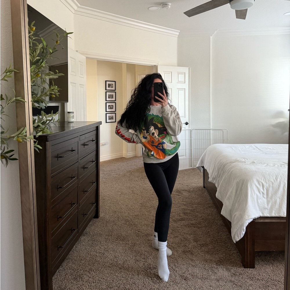 Dragon Ball Goku & Shenron Oversized Print Sweatshirt - Bioworld - RARE FIND